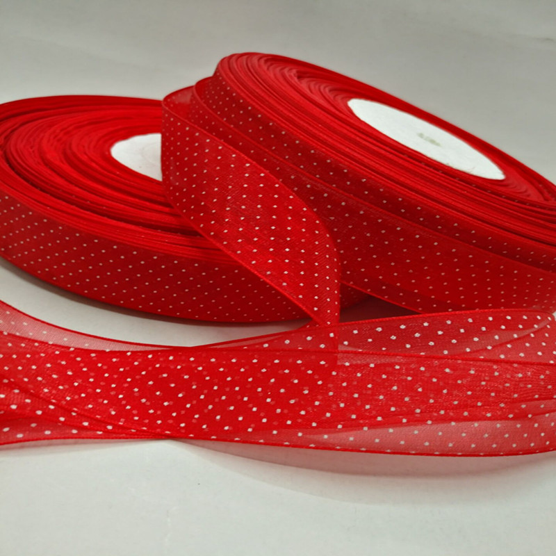 8分2.5公分印点纱带头饰帽饰服饰礼品包装纱带辅料产品图