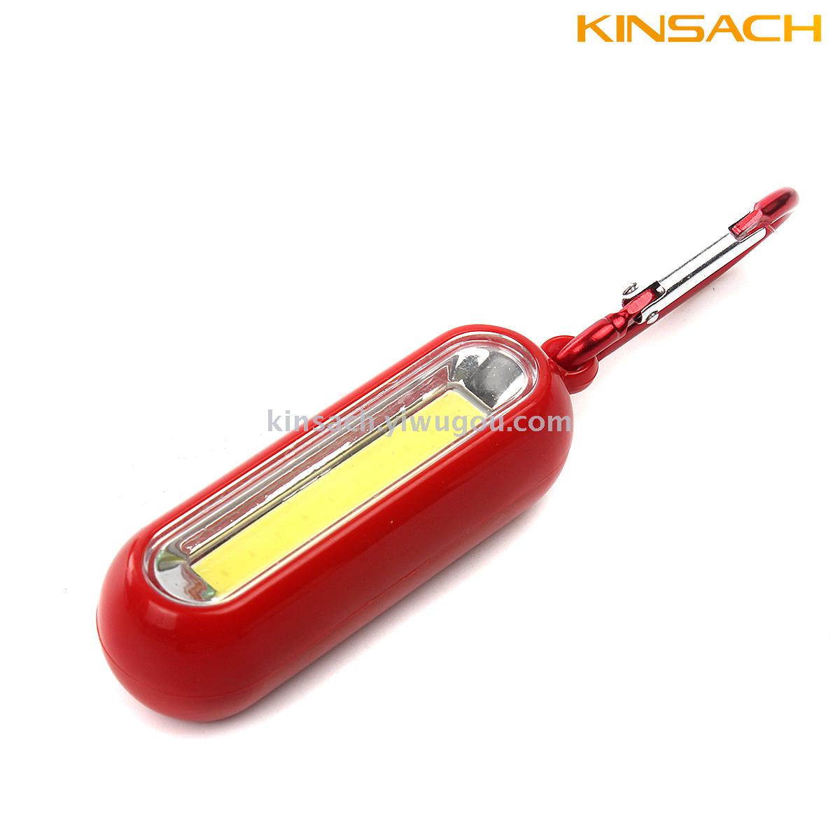 COB lamp with mountaineering buckle, gift lamp, key lamp, camping outdoor magnetic working lamp 065