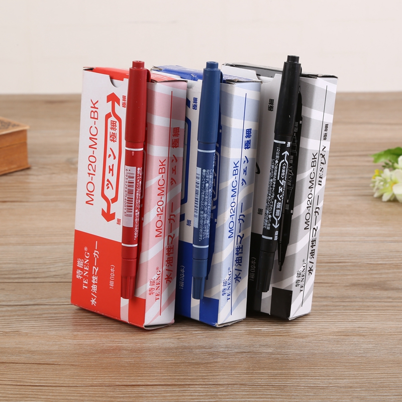 小双头油性记号笔儿童绘画勾线笔图