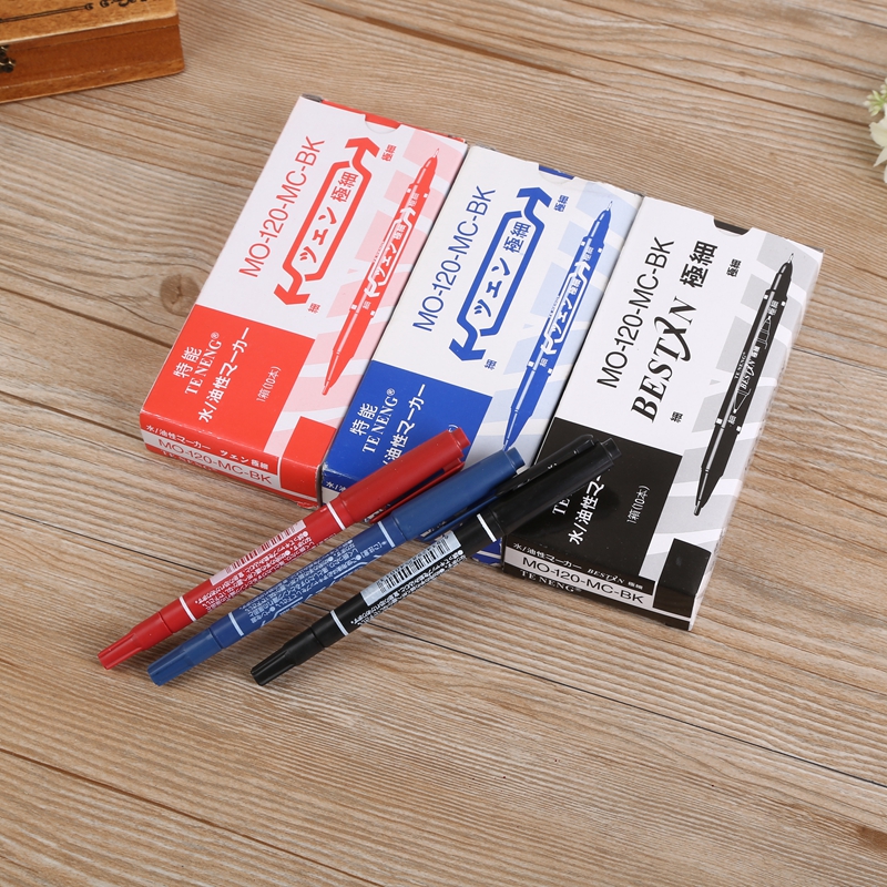 小双头油性记号笔儿童绘画勾线笔产品图