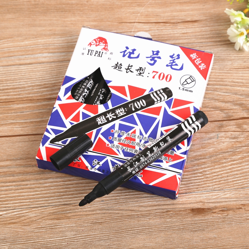 Marker pen extra-long 700-head oil-based marker pen oil-based note-taking pen details Picture