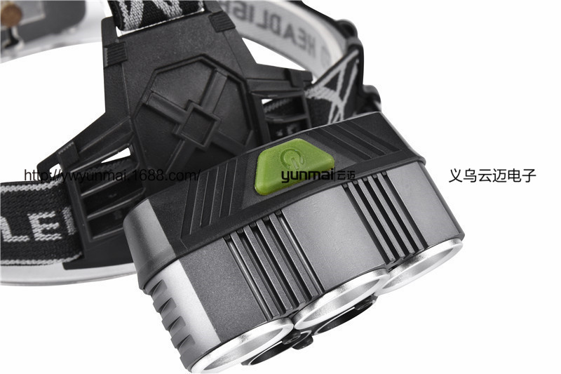 批发3T6强光头灯+2LTS头灯新款5LED超亮矿灯细节图