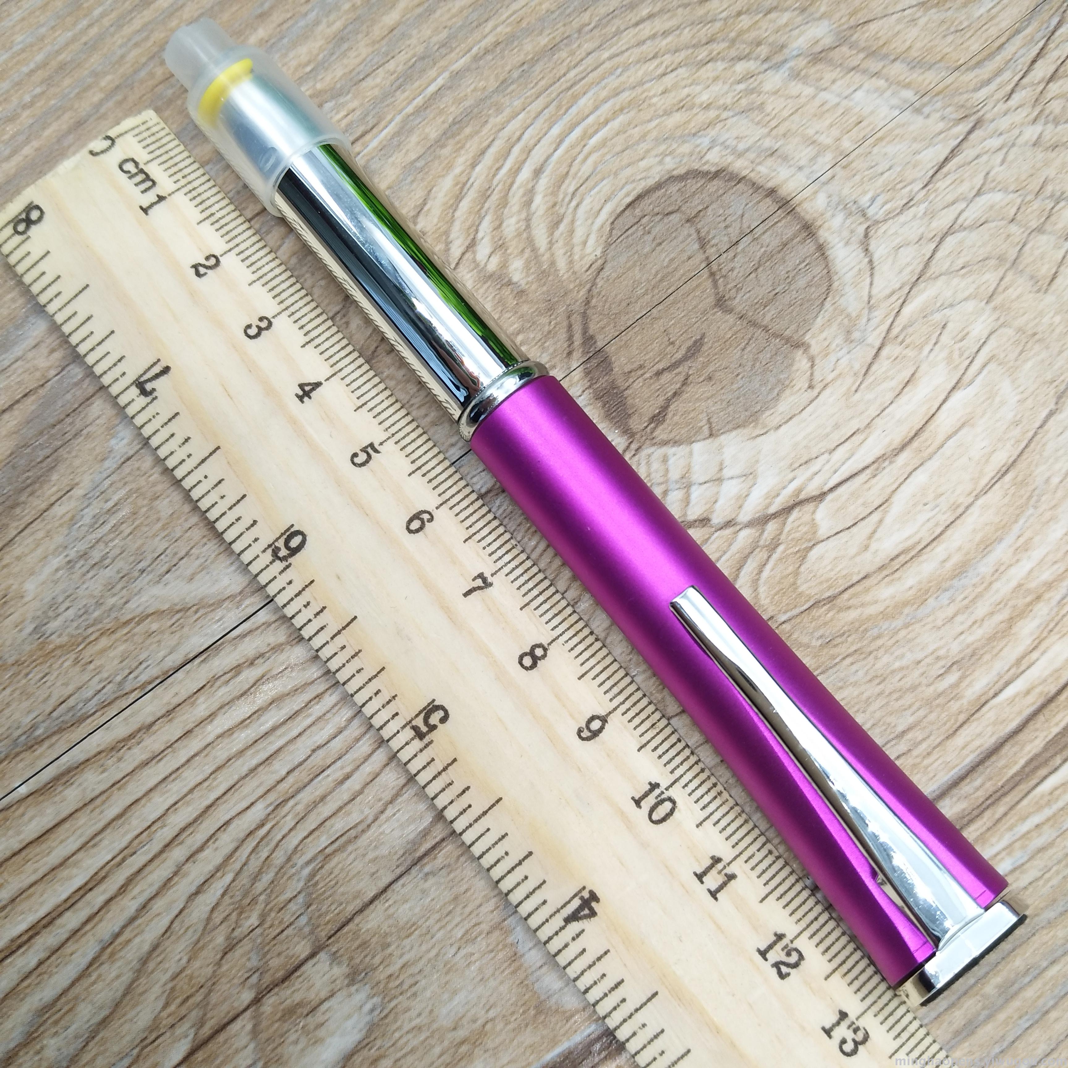 New LED light pen, mobile phone stand pen, three-in-one touch ballpoint pen, metal pen, ballpoint pen Specification drawing