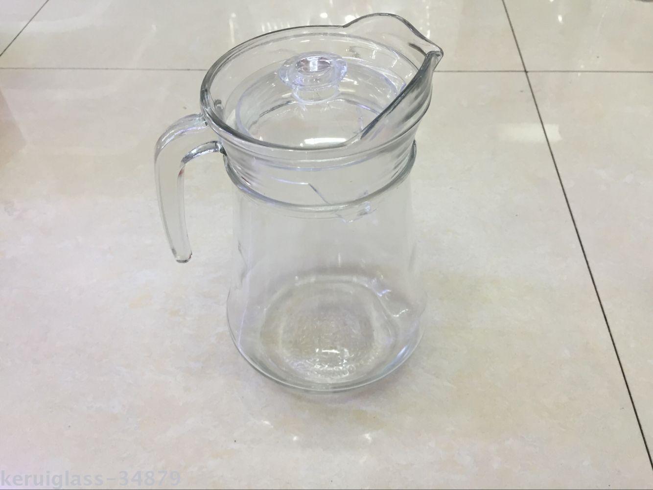 透明玻璃冷水壶1.25L鸭嘴壶啤酒壶果汁壶啤酒扎壶