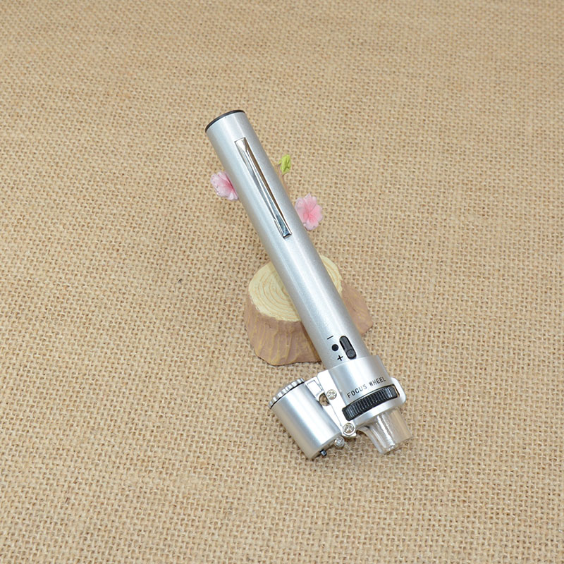 Adjustable pen microscope magnifying glass with LED light 10085-9