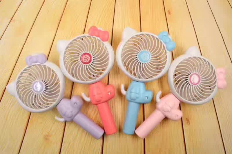 USB mini cat fan, USB handheld fan, USB folding fan details Picture