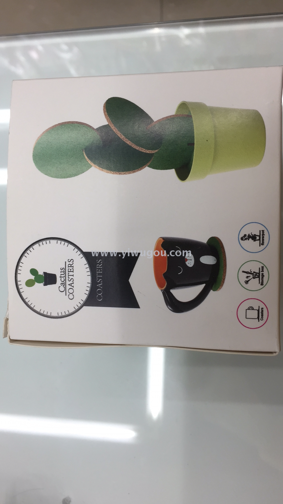 仙人掌杯垫组合细节图