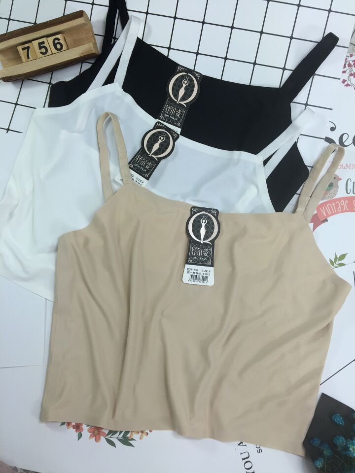 One-Piece Seamless Underwear Vest With No Underwire To Cover The Chest