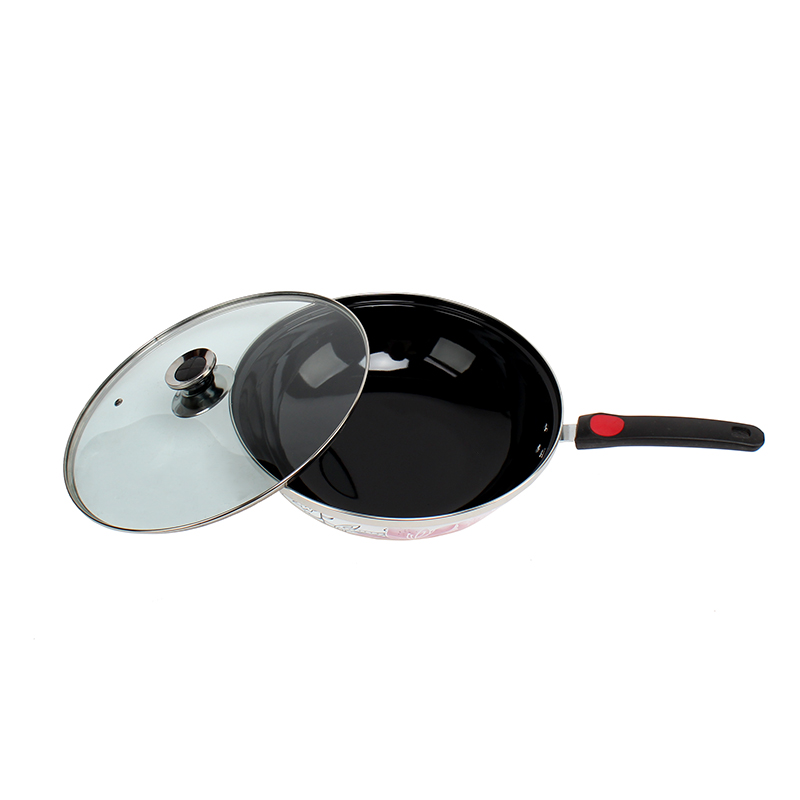 不粘锅两件套 炒锅 汤锅 电磁炉通用锅具产品图