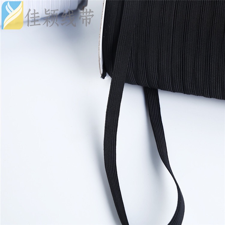 Spot 1 Cm Imported Elastic Belt Black And White Elastic Webbing Tube Garment Accessories Manufacturers Application Scenario
