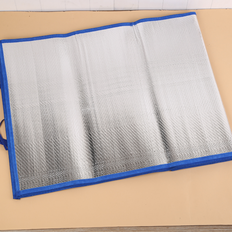 Factory direct sales of grass silk silver light film material leisure beach MATS details Picture