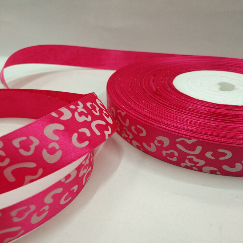 8 minutes 2.5 cm leopard print ribbon printed clothing, gift packaging, hair accessories, accessories and accessories