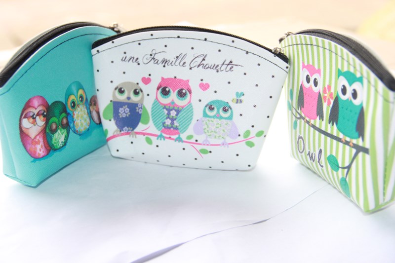 Manufacturers Wholesale Boutique Cartoon Cute Girl Coin Purse Canvas Makeup Bag Coin Bag Lady Purse details Picture