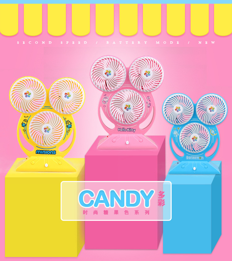 New creative cartoon Mini rechargeable usb fan Portable Owl fan