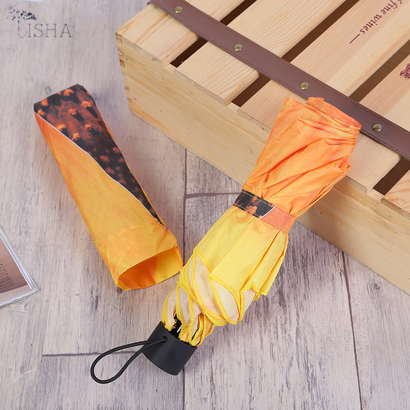 The sunflower folding umbrella is a fashionable and high-quality umbrella