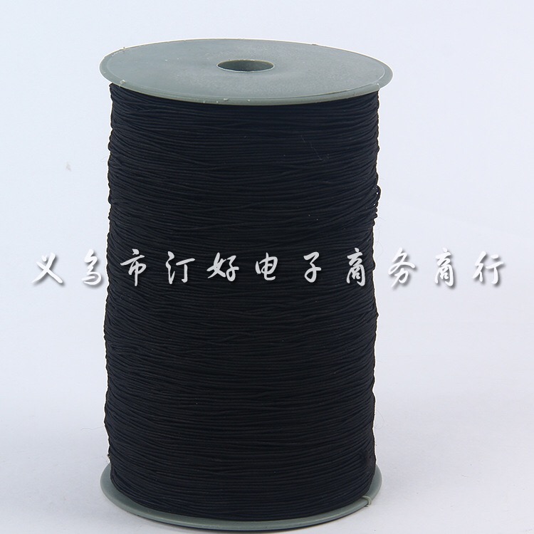 0.08Cm Core-Wrapped Elastic Tube With Buddha Bead String High Elastic Multi-Color Elastic Rope details Picture