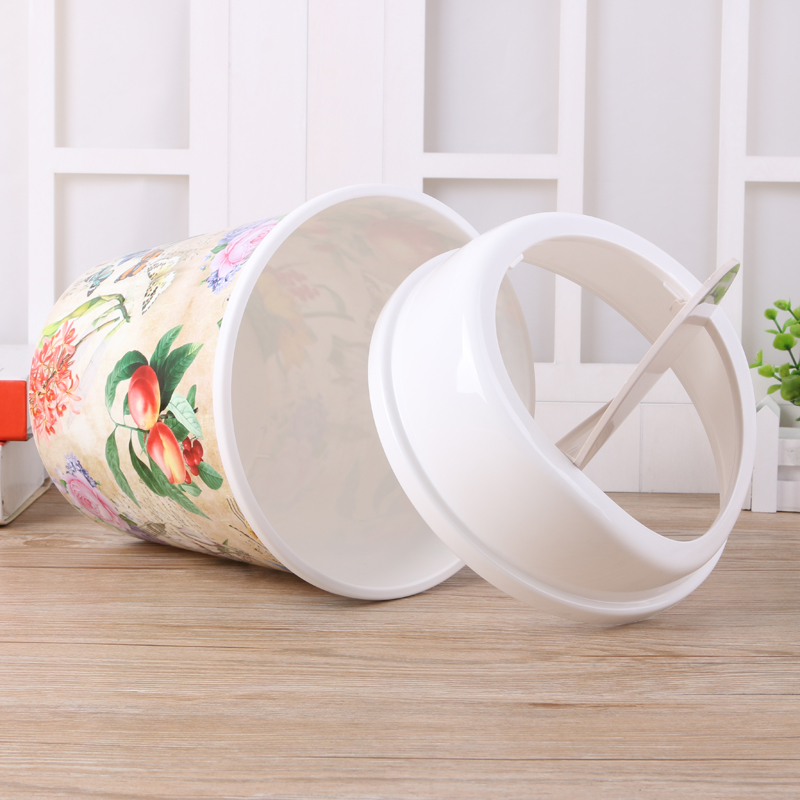 客厅纸篓/摇盖式垃圾桶产品图