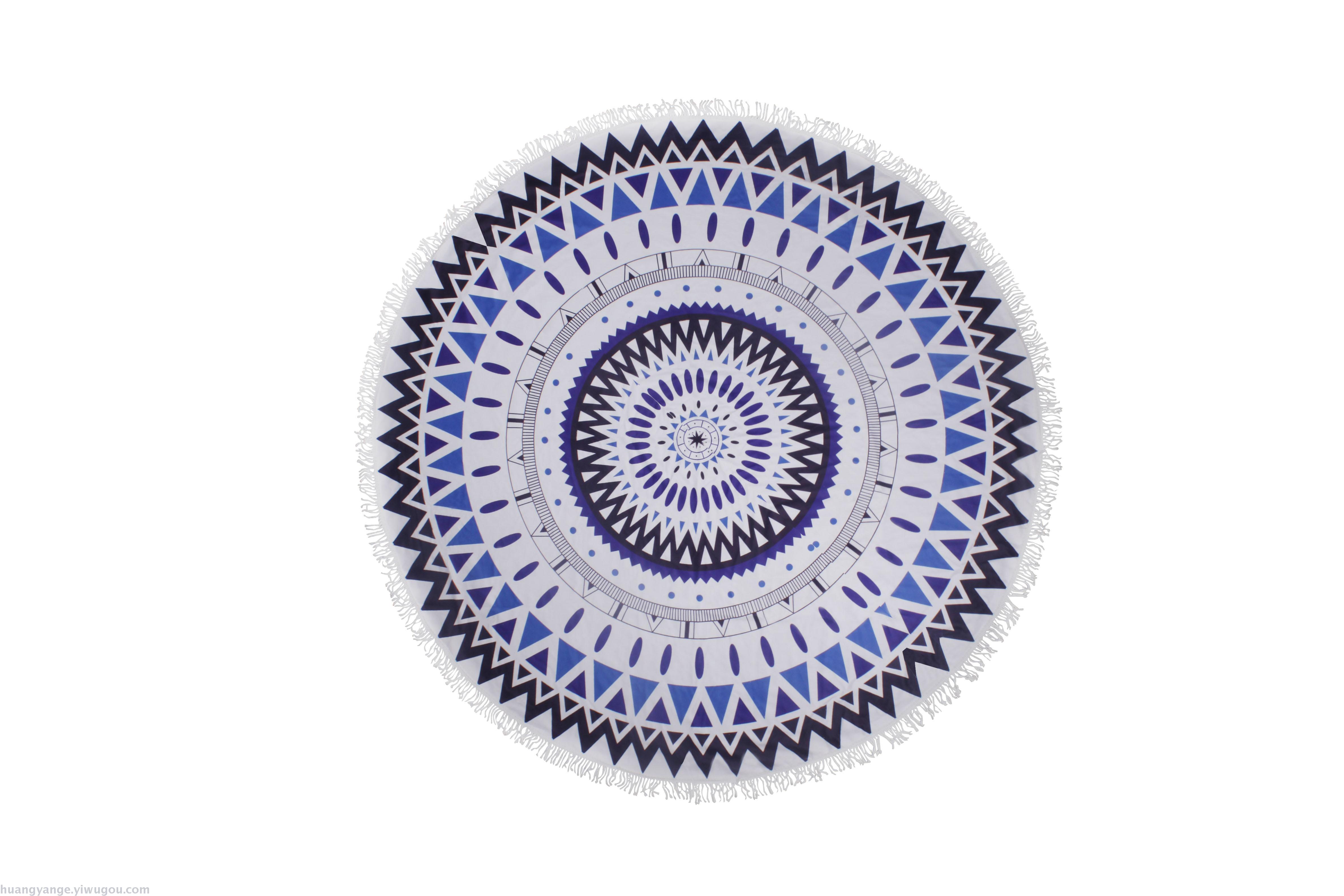 Round beach towel, oversized round tassel round blanket, round scarf, bath towel