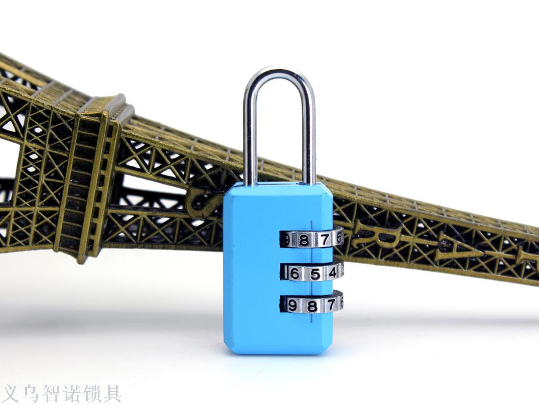 厂家直销 3位码 拉杆箱促销密码锁 长条箱包密码锁