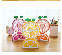 New USB fan Silent Mini Fruit Fan Office Headboard Clip fan Portable charging fan