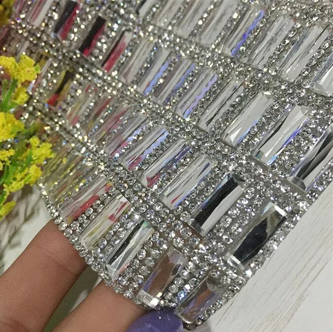 异形钻长条版钻 尖顶水钻网钻 箱包装饰品
