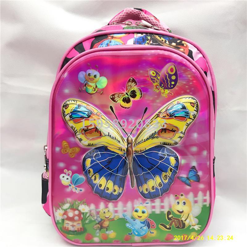 Factory Direct Sales 14 Inch Butterfly Cartoon Backpack Student Backpack