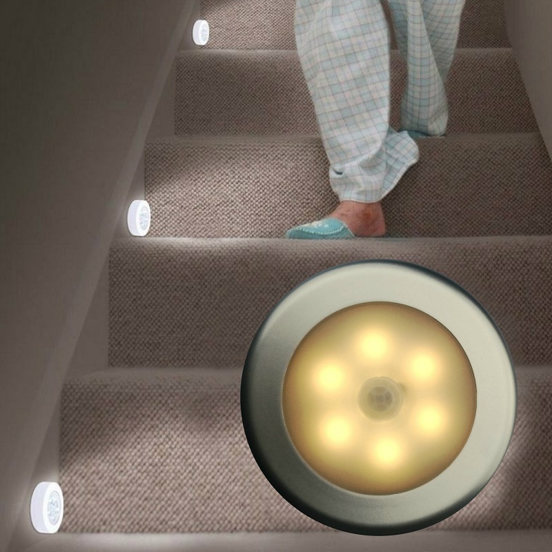 Led body induction light cabinet light night light toilet light corridor light suction dome light with strong magnetic full figure