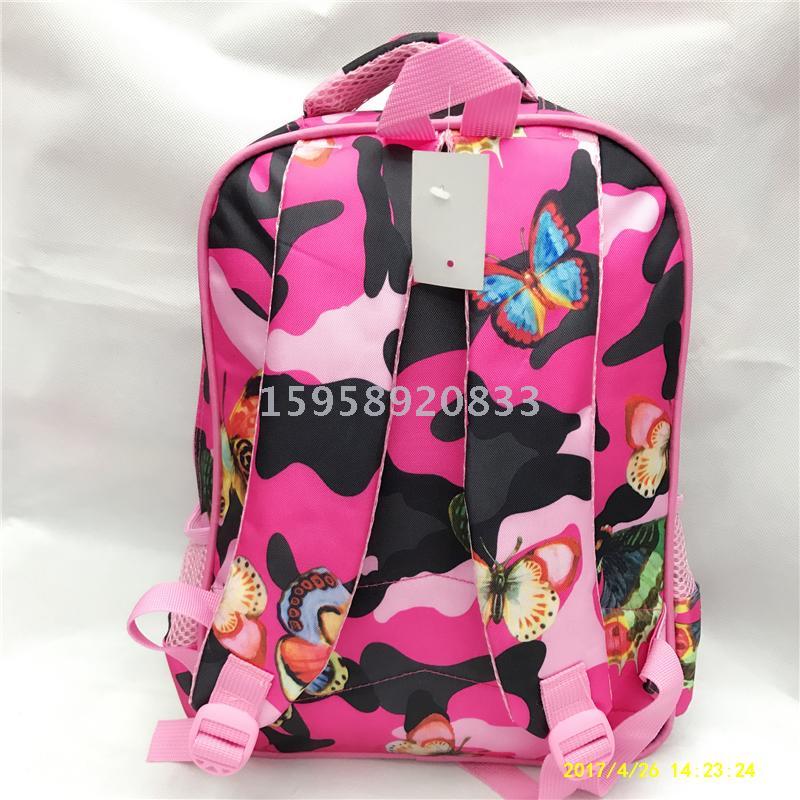 Factory Direct Sales 14 Inch Butterfly Cartoon Backpack Student Backpack Specification drawing