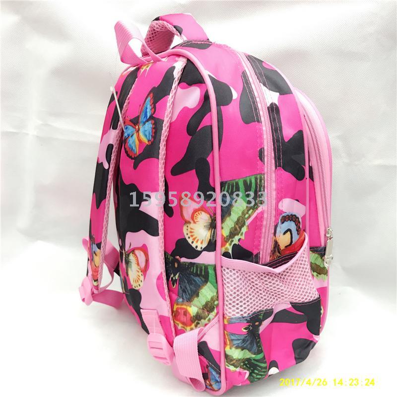 Factory Direct Sales 14 Inch Butterfly Cartoon Backpack Student Backpack Application Scenario