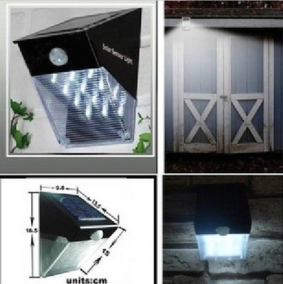 Led solar body sensor lamp Solar wall lamp solar courtyard triangle lamp