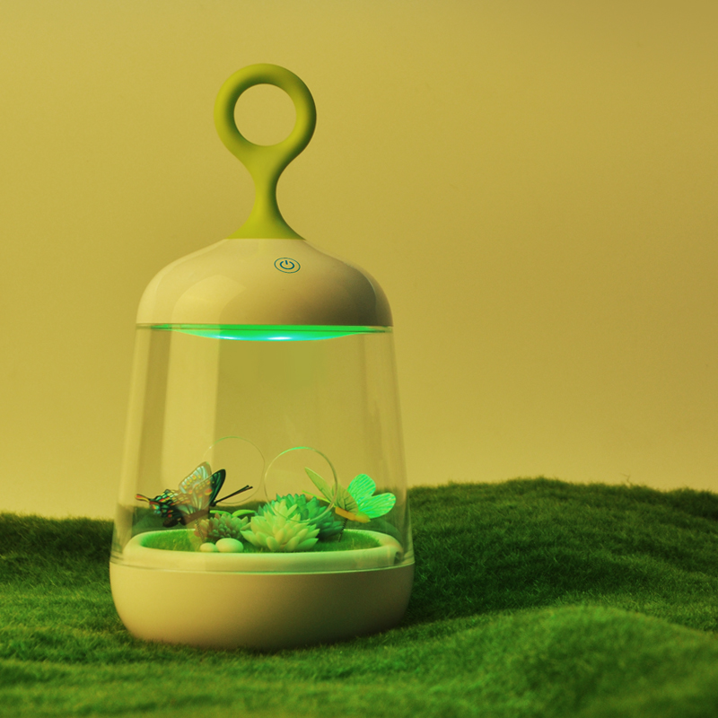 新款创意微观景植物台灯 七彩灯睡眠模式 可种植物详情图3