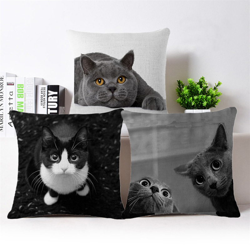 Cute and unique cat cushions, home sofa cushions, backrests, car seat cushions