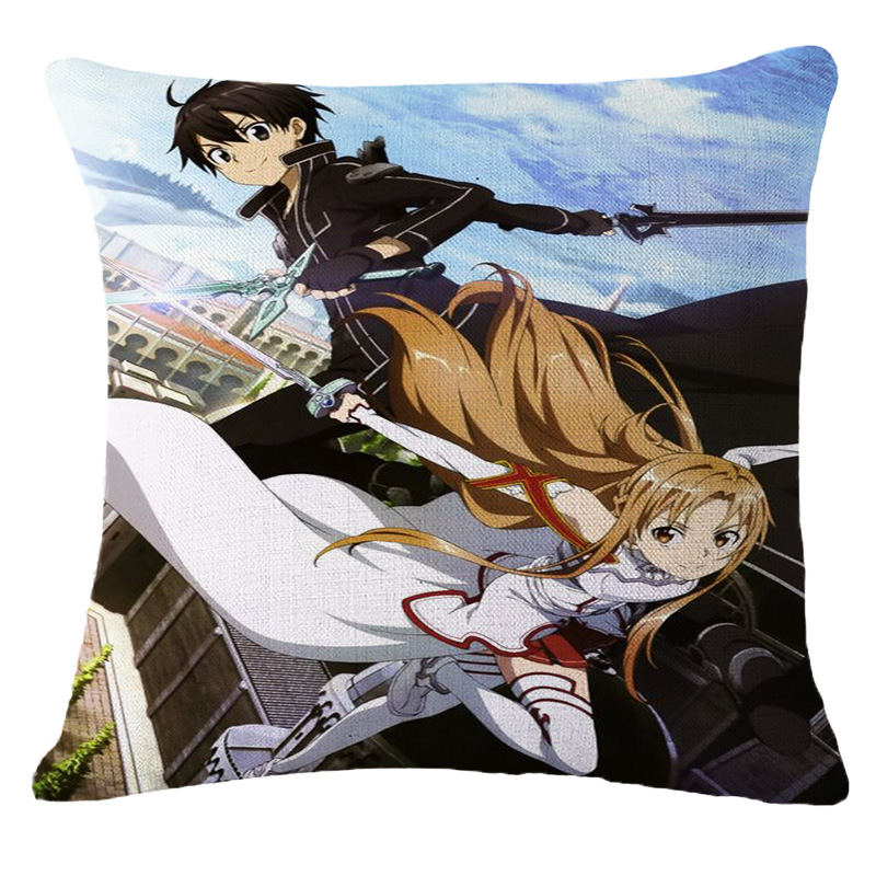 The popular cartoon series sofa pillowcases, sofa car midday rest cushions and throw pillows in foreign trade Specification image