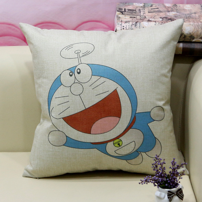 Hot-selling cartoon Doraemon cat throw pillows, home sofa cushions, nap cushions, and rest pillows details Picture