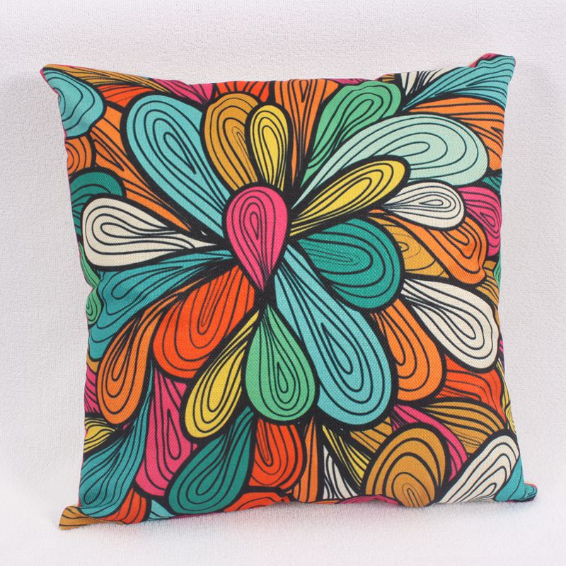 Factory direct sales of checkered color throw pillows, sofa throw pillows, cotton and linen throw pillow covers, headboard pillow throw pillows Specification image