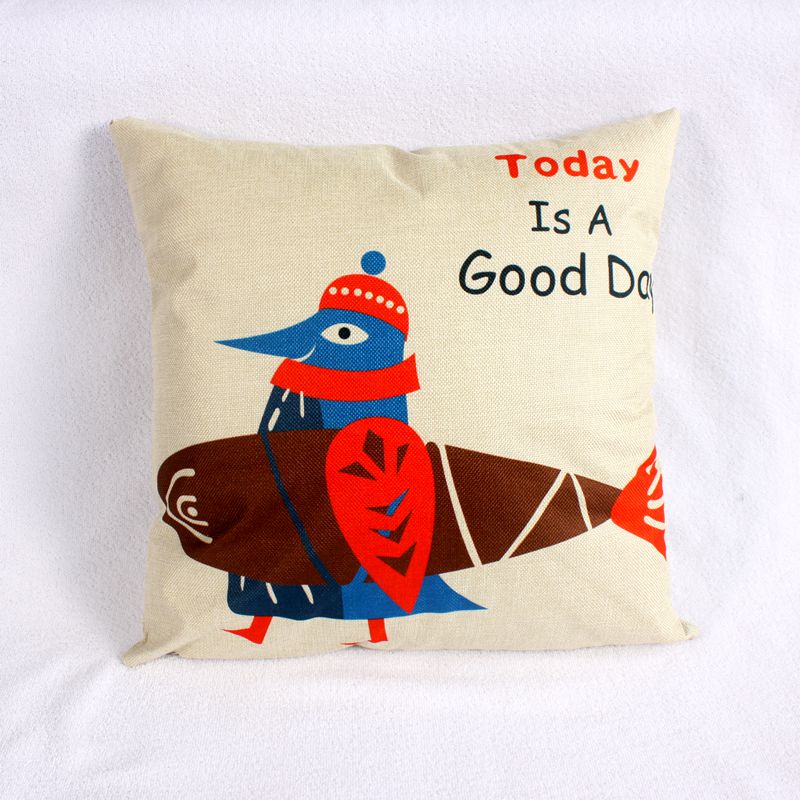 Cartoon cotton and linen pillowcases, custom cushions, car and home headrests, animal sofa cushions, cushions Application Scenario