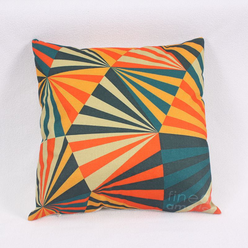 Factory direct sales of checkered color throw pillows, sofa throw pillows, cotton and linen throw pillow covers, headboard pillow throw pillows Application Scenario