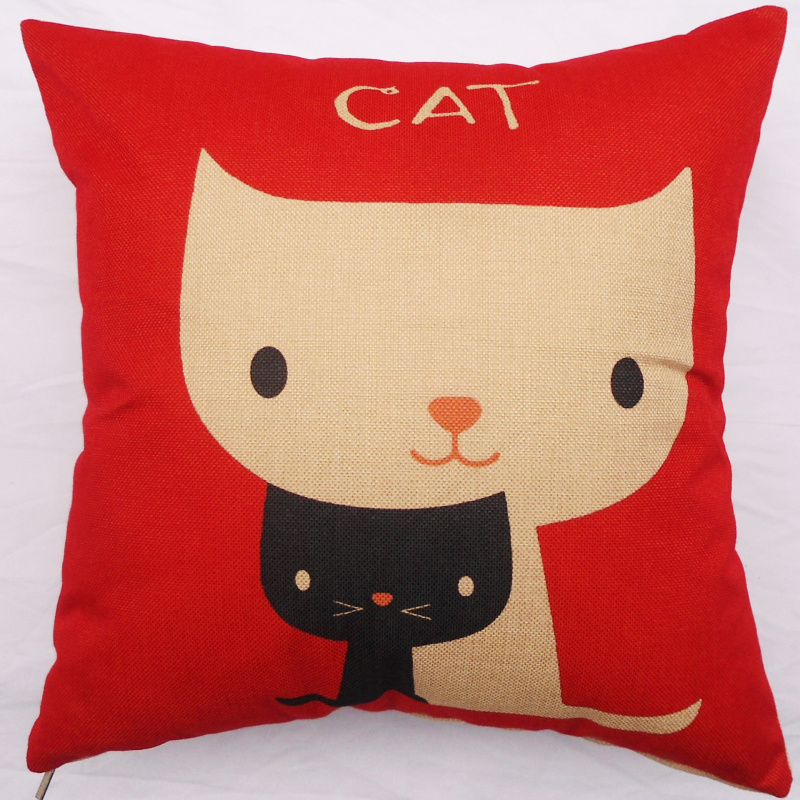 European-style cartoon series printed sofa pillowcases, sofa car midday rest cushions and throw pillows Application Scenario