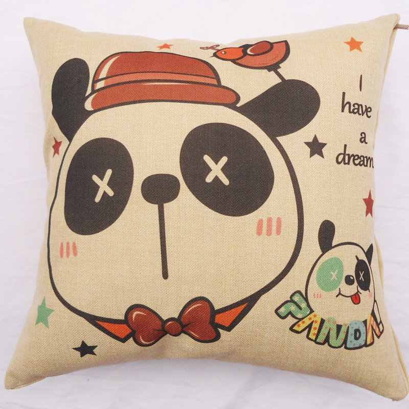European-style cartoon series printed sofa pillowcases, sofa car midday rest cushions and throw pillows details Picture