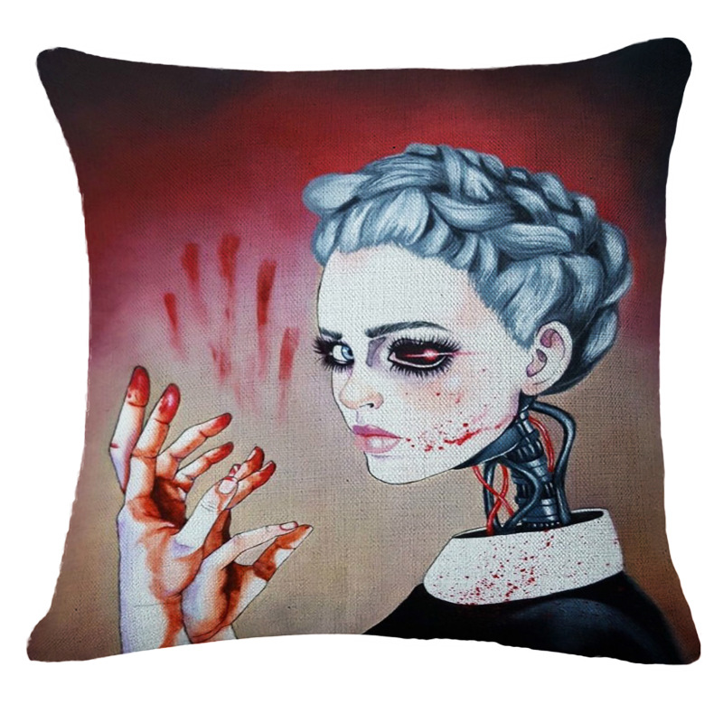 Wholesale cotton and linen rebellious girl pillowcase manufacturer, car sofa pillows, cushions and backrests Application Scenario