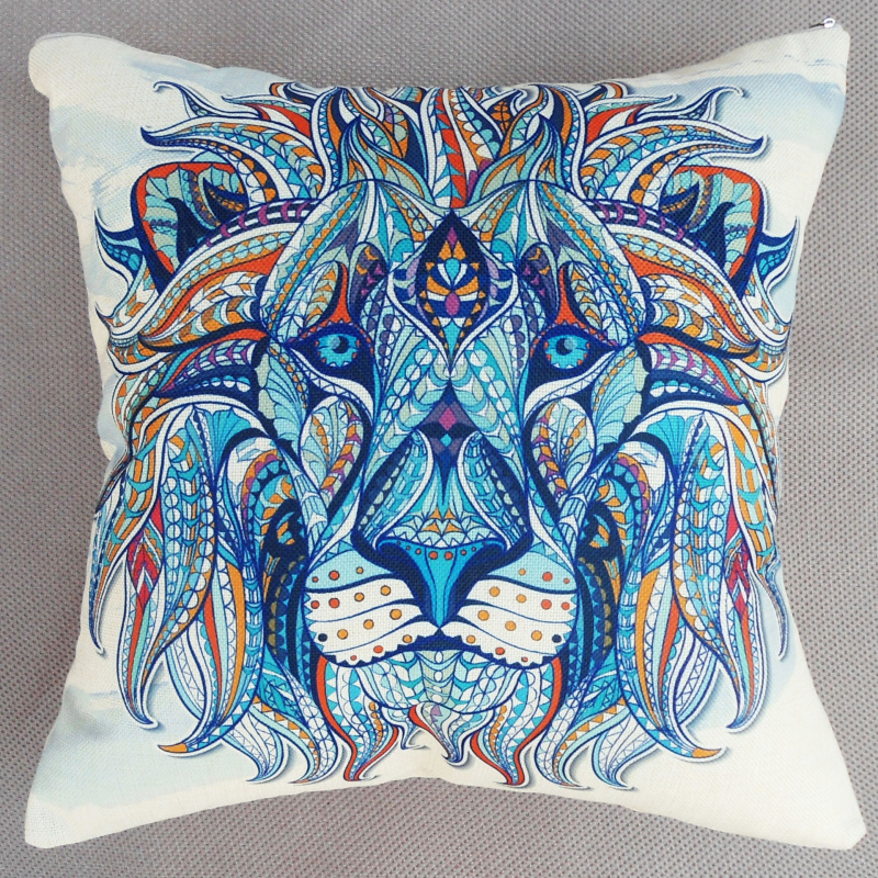 Wholesale and customization of cartoon cotton and linen animal pillowcases from manufacturers for car sofa cushions and cushions Application Scenario