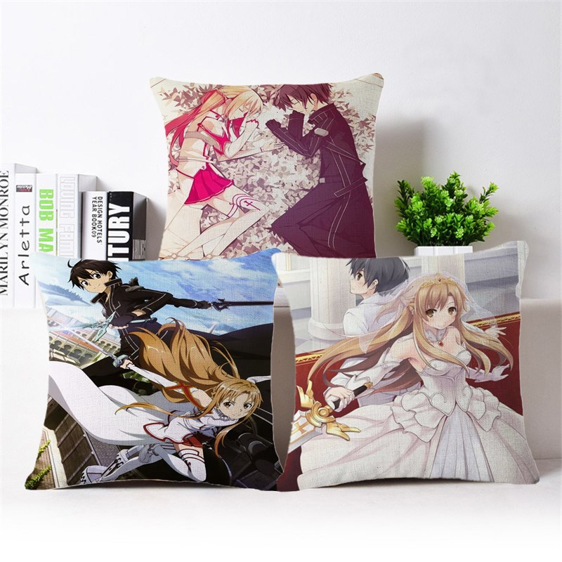 The popular cartoon series sofa pillowcases, sofa car midday rest cushions and throw pillows in foreign trade