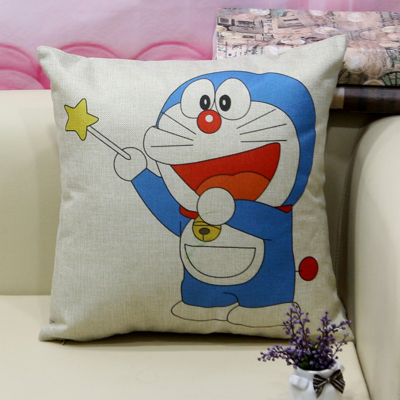 Hot-selling cartoon Doraemon cat throw pillows, home sofa cushions, nap cushions, and rest pillows