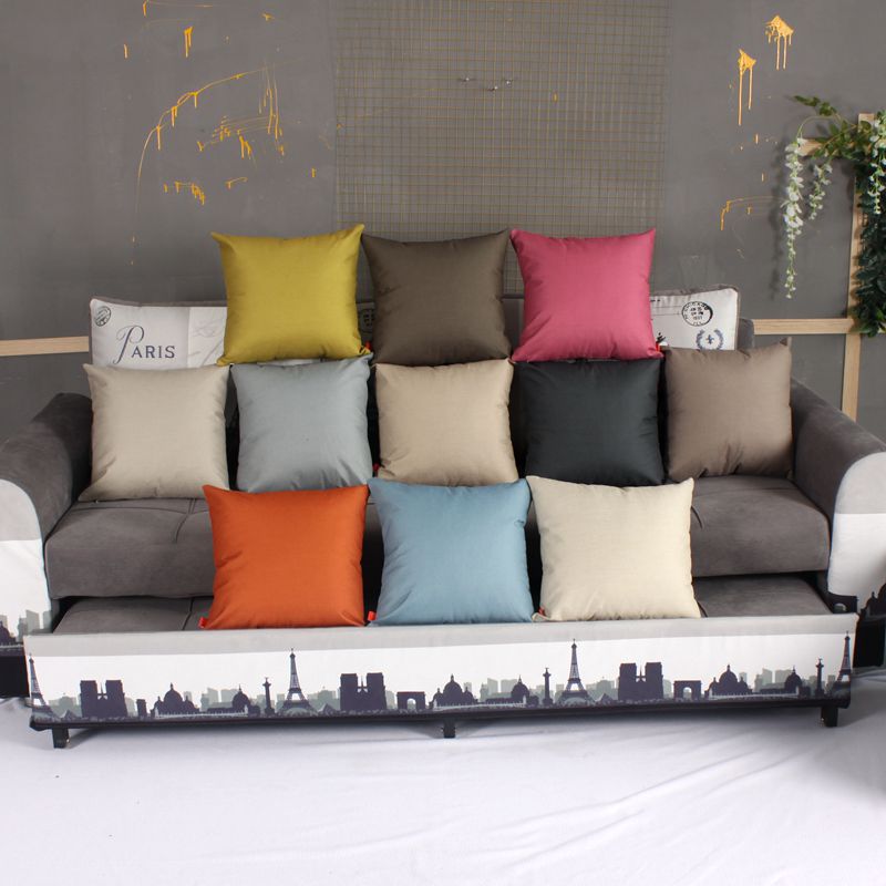 Solid color series throw pillows, home personalized and fashionable throw pillows, cushions, office seats, one-piece consignment
