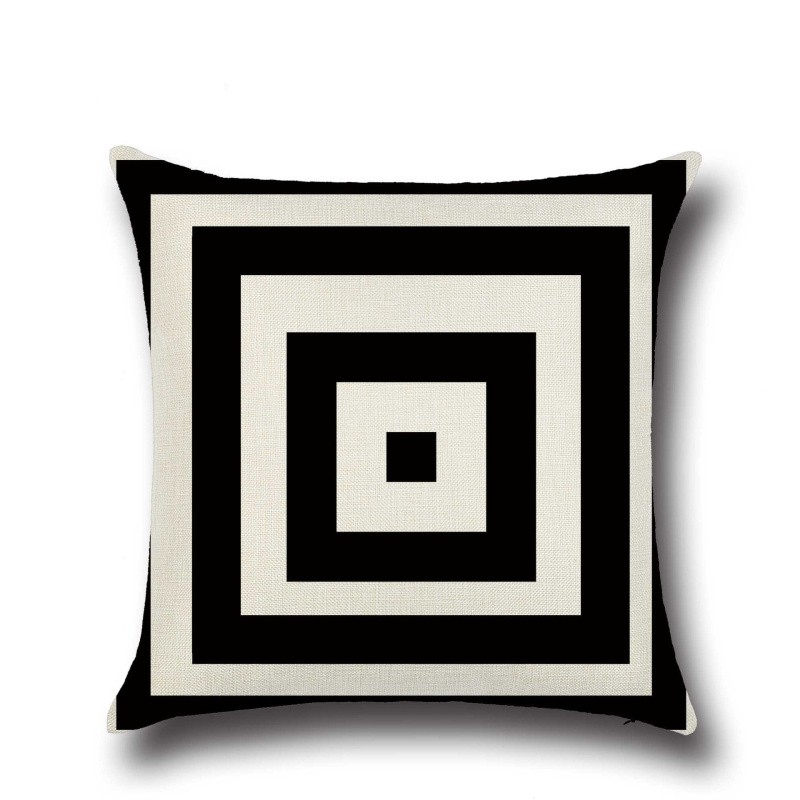 Hot-selling black and white series throw pillows, personalized and fashionable throw pillows, seat cushions, car cushions, throw pillows Specification image