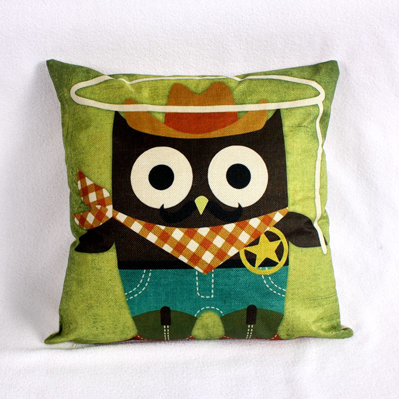 Cartoon cotton and linen pillowcases, custom cushions, car and home headrests, animal sofa cushions, cushions details Picture