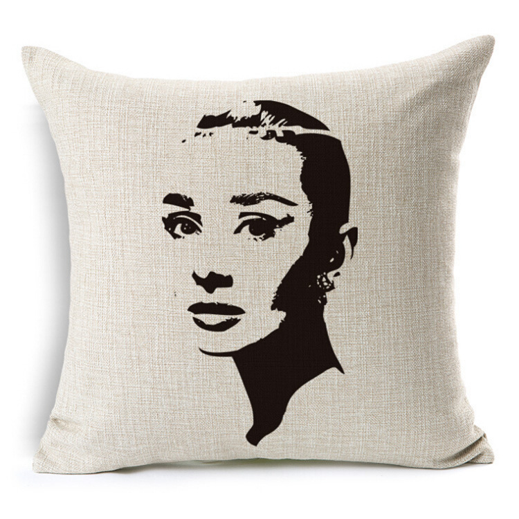 Black and white series European and American style cushions, midday rest pillows, car seat cushions and cushions Specification image