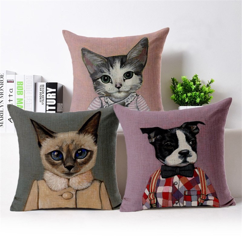 Factory direct sales of chair cushions, cartoon cat plush pillows, creative office car seat cushions and backrests
