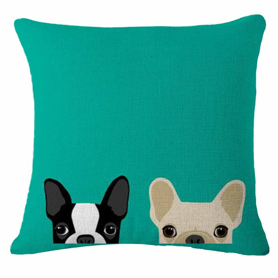 Wholesale of cartoon cotton and linen pillowcases, creative bedside sofa cushions, office and living room pillows details Picture