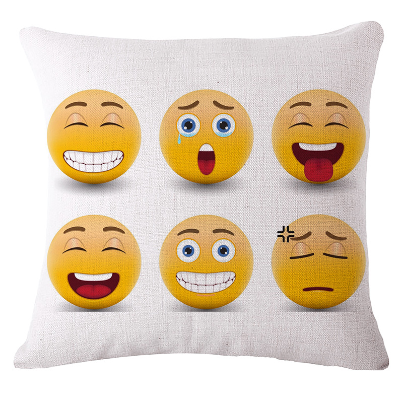 QQ Emoji Series throw pillows, personalized cushions, car throw pillows, seat cushions, factory direct sales throw pillows Application Scenario